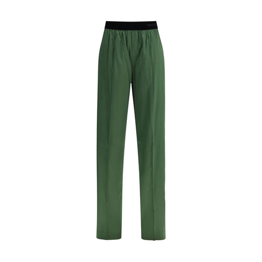 Trousers by Tom Ford for women in silk satin bicolour features an sartorial silhouette, showcasing a precise relaxed-fit & regular-fit and long with a sartorial for a refined look.