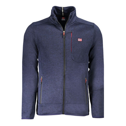 Sweatshirt by Norway 1963 for men in polyester blue & signature features an magnificent silhouette, showcasing a sophisticated and long-sleeve detail for a truly magnificent finish.