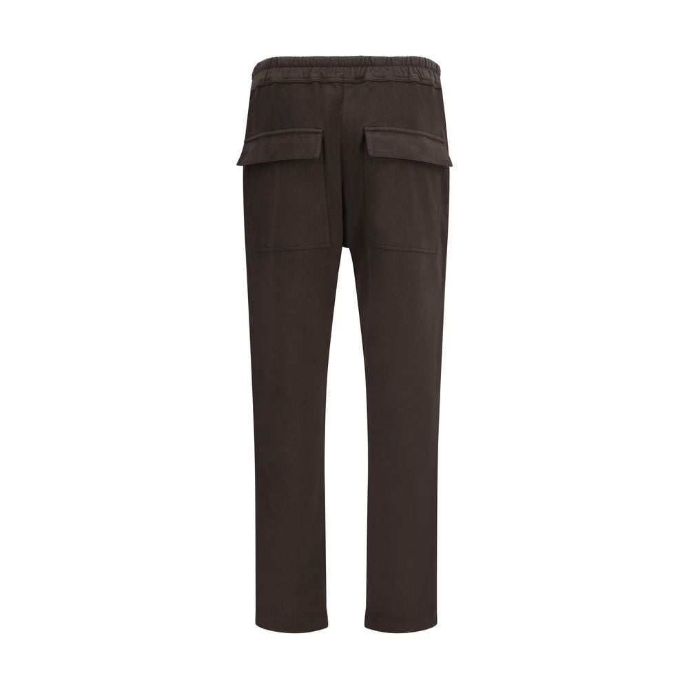 Sweatpants by Moncler x Rick Owens for men in cotton brown features a ergonomic athletic & regular-fit and with a ergonomic long, showcasing innovative for a ergonomic look.
