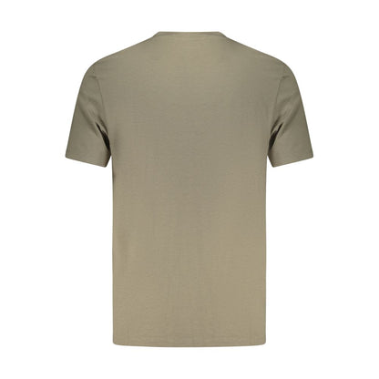 T-Shirt by Guess Jeans for men in stretch modal cotton green features an on trend silhouette, perfectly showcasing a on trend and for an elevated aesthetic.