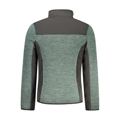 Hooded Windbreaker Jacket by Norway 1963 for men in polyester green & red features an perennial silhouette with a refined and perennial pockets, hooded & windproof for a sophisticated weather-resistant look.