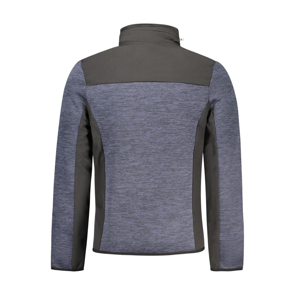 Hooded Overcoat by Norway 1963 for men in polyester blue, gray & signature presents a luxurious silhouette, showcasing a luxurious and sophisticated pockets & hooded for a premium, luxurious look.