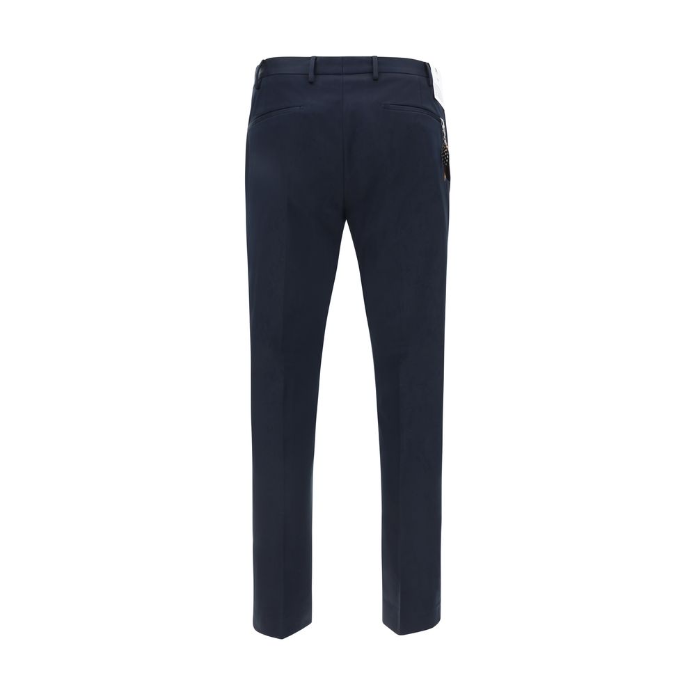 Casual Pants by PT Torino for men in stretch cotton blue features an sophisticated and regular-fit with a precise long, creating a sophisticated and sophisticated silhouette.