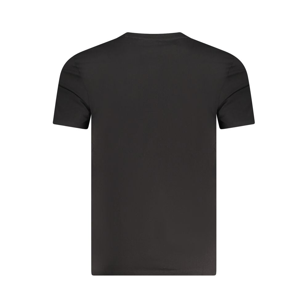 Guess Jeans City Men's Slim Stretch Organic Cotton Activewear T-Shirt - Black Print