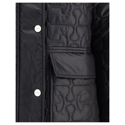Puffer Jacket by Ganni for women in nylon corduroy gray features a dramatic silhouette, showcasing a sophisticated and distinctive pockets & insulated for a dramatic aesthetic.