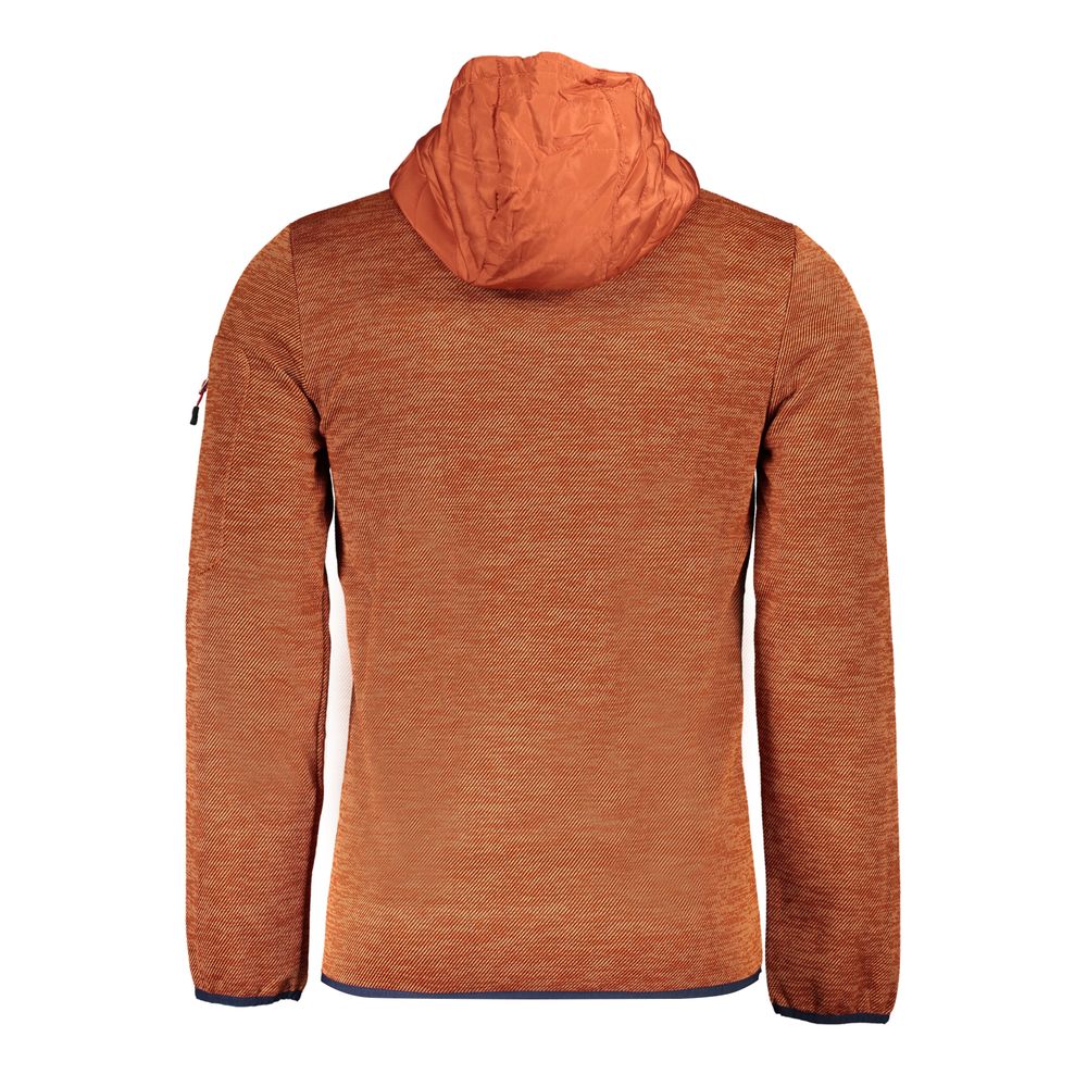 Hooded Windbreaker Jacket by Norway 1963 for men in polyester brown features an magnificent silhouette, showcasing the sophisticated hooded neckline and functional pockets, hooded & windproof for a premium, magnificent look.