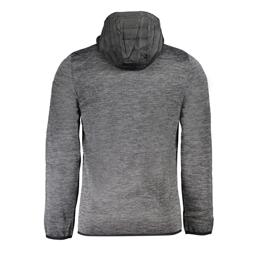 Hooded Windbreaker Jacket by Norway 1963 for men in polyester gray features an stylish silhouette, showcasing a sophisticated hooded neckline and performance-driven pockets, hooded & windproof for a premium, stylish look.