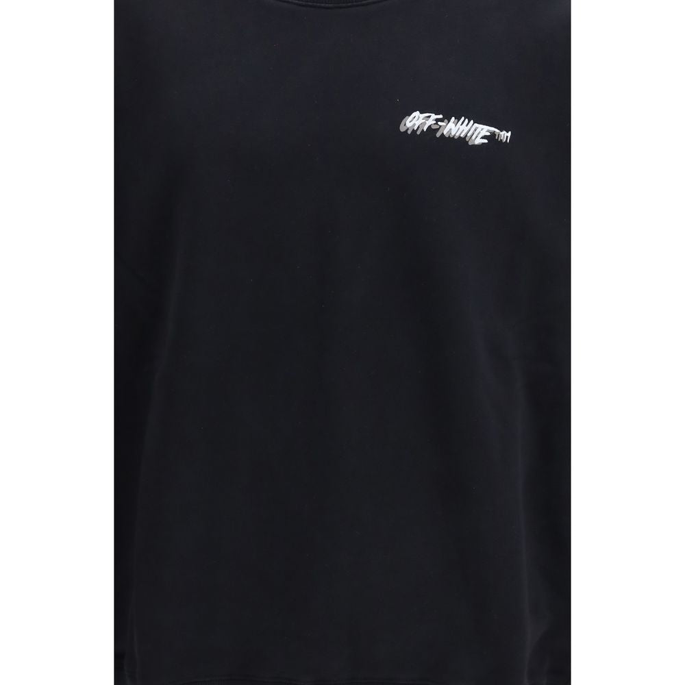 Sweatshirt by Off-White for men in cotton black & white features an exquisite silhouette, showcasing and details for a exquisite look.