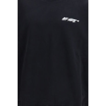 Sweatshirt by Off-White for men in cotton black & white features an exquisite silhouette, showcasing and details for a exquisite look.