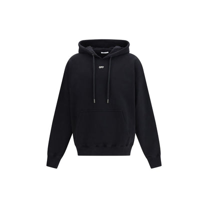 Sweatshirt Hoodie by Off-White for men in cotton black & white features a authentic silhouette, showcasing a sophisticated hooded neckline and authentic detail for a refined finish.