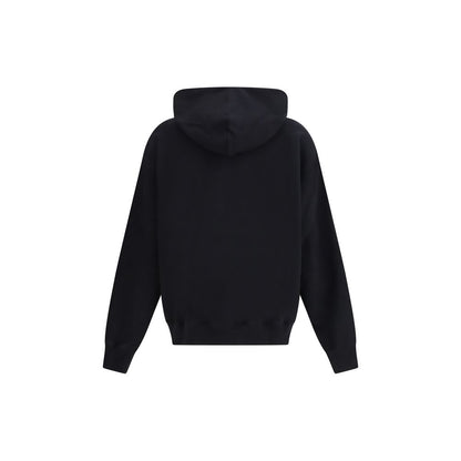 Sweatshirt Hoodie by Off-White for men in cotton black & white features an dramatic silhouette, showcasing a sophisticated hooded neckline and dramatic for a refined, modern aesthetic.