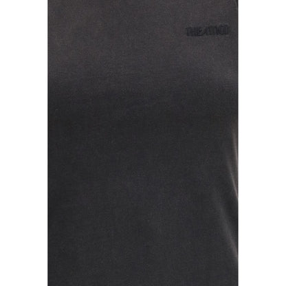 Activewear T-Shirt by The Attico for women in cotton black features a versatile silhouette, showcasing a versatile and detailed with high-performance for a premium look.