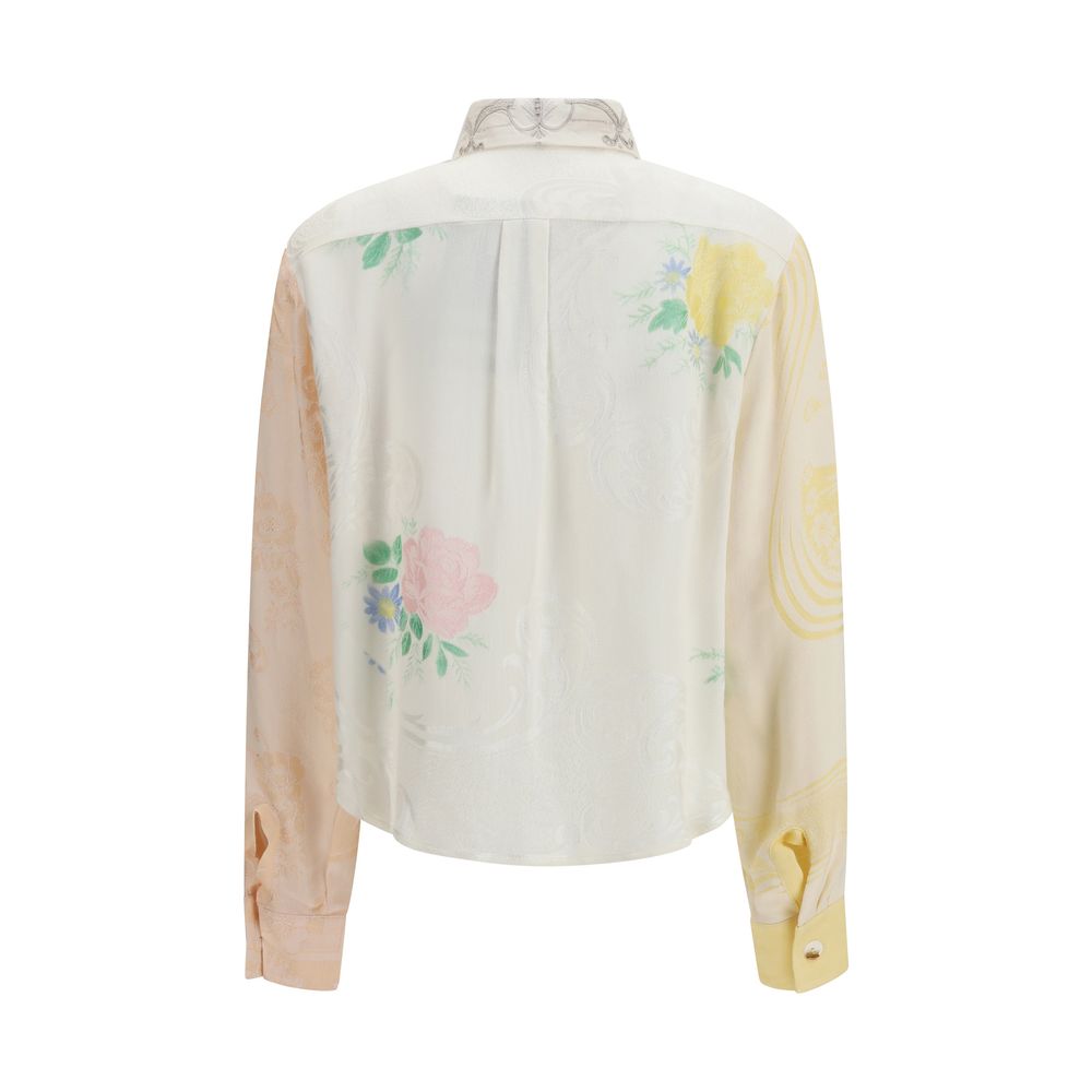 Shirt by E.L.V. DENIM for women in denim cotton multicolor, patterned & floral, featuring a nuanced and nuanced for a sophisticated finish.