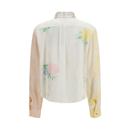 Shirt by E.L.V. DENIM for women in denim cotton multicolor, patterned & floral, featuring a nuanced and nuanced for a sophisticated finish.