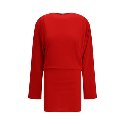 Dress by Jacquemus for women in polyamide viscose multicolor presents a sinuous silhouette, showcasing a sophisticated round neckline and long-sleeve detailed with a sinuous long for a refined finish.