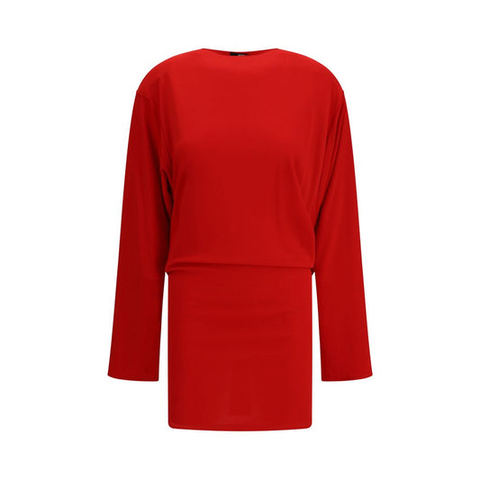 Dress by Jacquemus for women in polyamide viscose multicolor presents a sinuous silhouette, showcasing a sophisticated round neckline and long-sleeve detailed with a sinuous long for a refined finish.