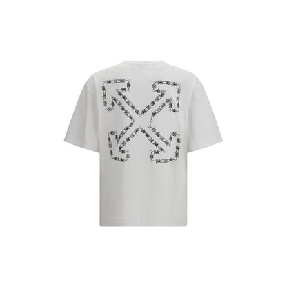 Activewear T-Shirt by Off-White for men in cotton white features a sporty silhouette with and , showcasing innovative for a sporty finish.