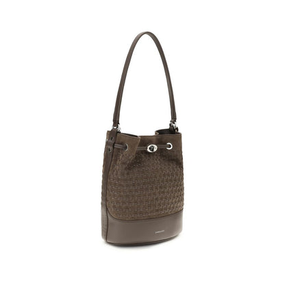 Shoulder Baguette Handbag by Zanellato for women in bos taurus calf suede leather brown features a exquisite silhouette, showcasing a secure drawstring and exquisite with versatile shoulder-strap, handle & adjustable-strap for a exquisite finish.