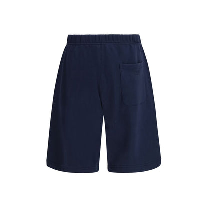 Bermuda Shorts by Kenzo for men in cotton blue features an nuanced silhouette, showcasing a nuanced regular-fit with a short cut and for a sophisticated, premium finish.