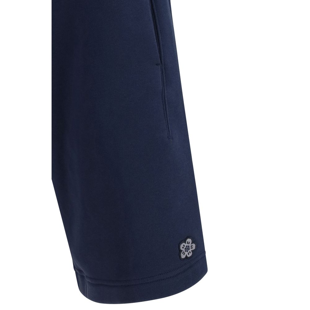 Bermuda Shorts by Kenzo for men in cotton blue features a eye catching regular-fit and short with a eye catching .