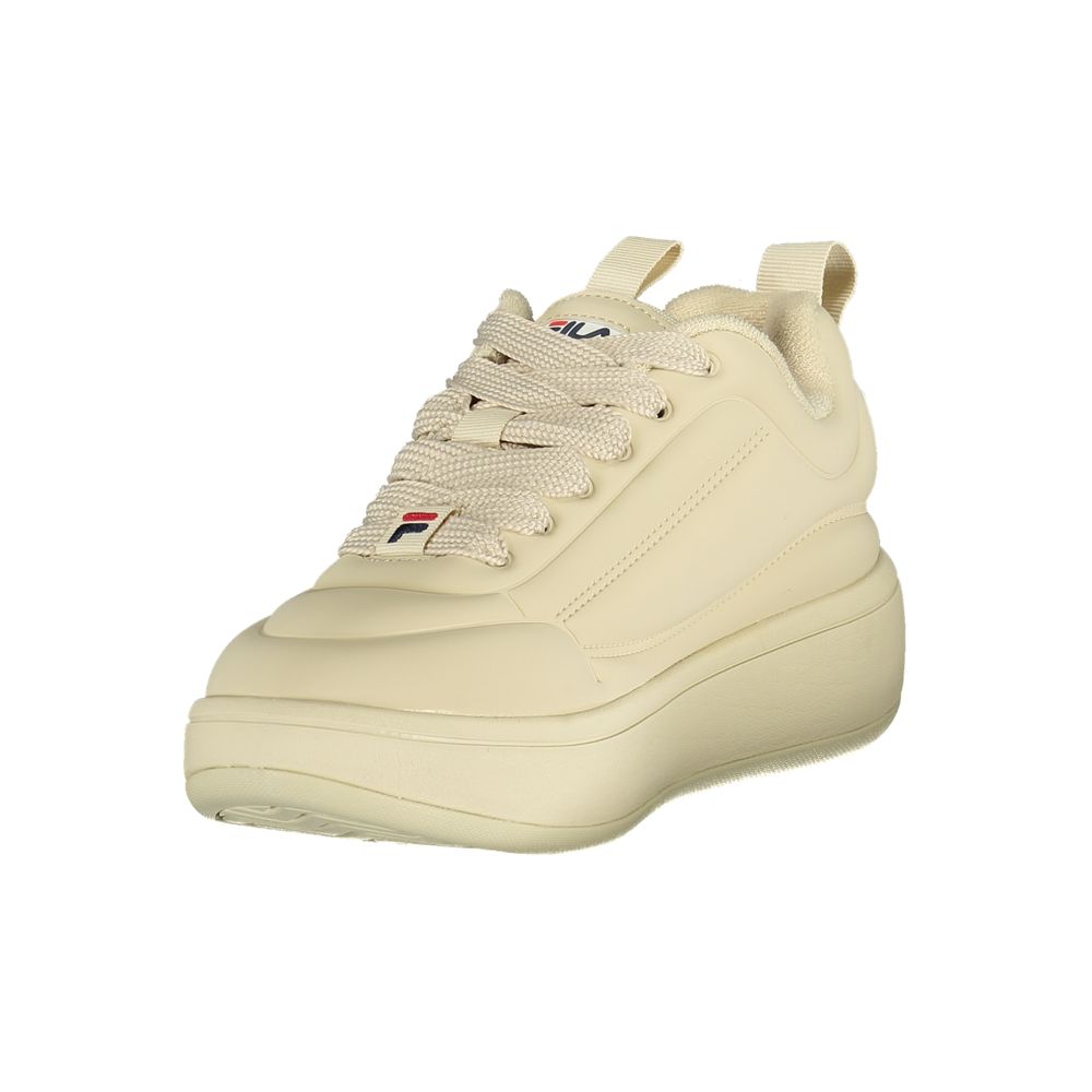 Athletic Sneakers Fila women polyester beige featuring a avant-garde Women's Athletic Polyester Sneakers design with a avant-garde athletic style for a refined finish.