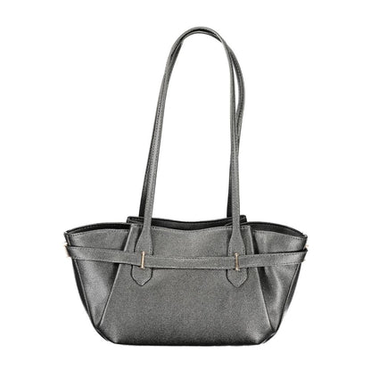 Handbag by Guess Jeans for women in polyurethane black features a exquisite silhouette, showcasing a secure snap & zipper and exquisite external-pockets & internal-pockets with versatile handle for a exquisite finish.