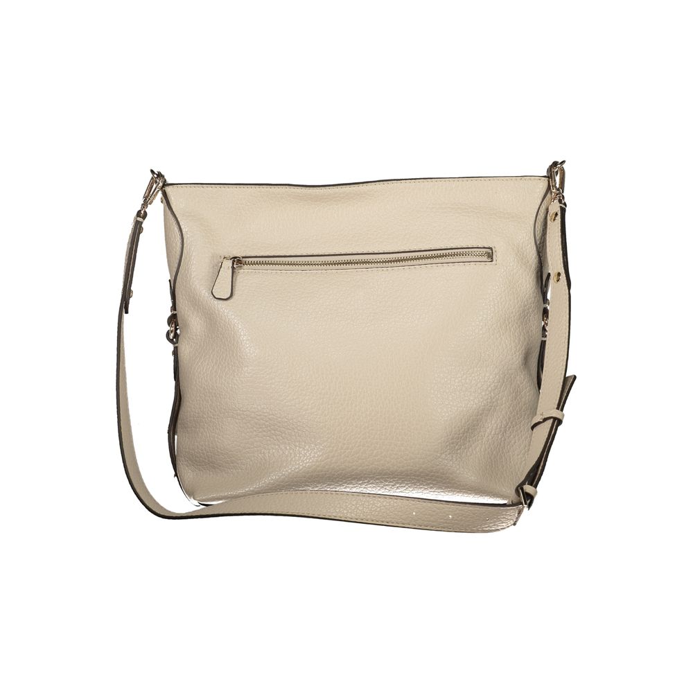 Handbag by Guess Jeans for women in polyurethane beige features a exquisite silhouette, showcasing a secure zipper and exquisite external-pockets & internal-pockets with versatile shoulder-strap & adjustable-strap for a exquisite finish.