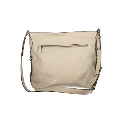 Handbag by Guess Jeans for women in polyurethane beige features a exquisite silhouette, showcasing a secure zipper and exquisite external-pockets & internal-pockets with versatile shoulder-strap & adjustable-strap for a exquisite finish.