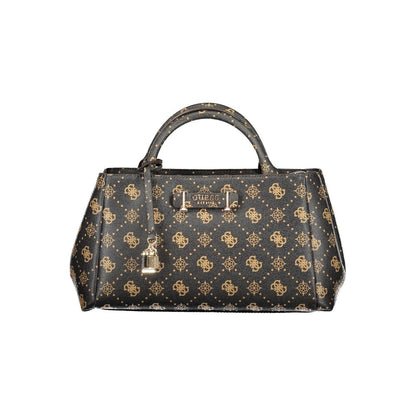Crossbody Tote Handbag by Guess Jeans for women in polyurethane brown, signature & print features a refined silhouette, showcasing a secure , organized external-pockets, and versatile crossbody-strap, shoulder-strap, adjustable-strap & handle for a refined finish.