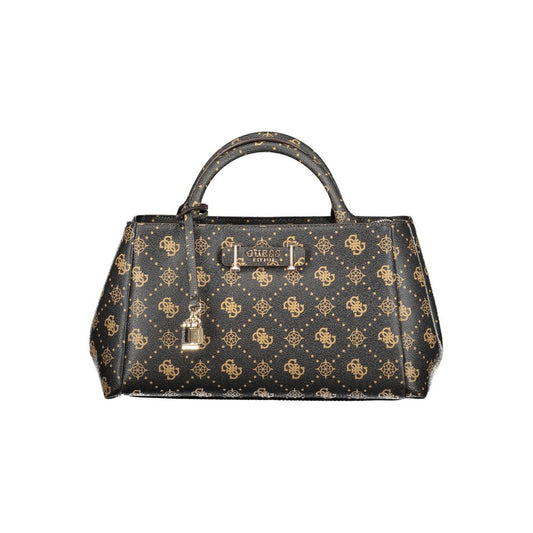Crossbody Tote Handbag by Guess Jeans for women in polyurethane brown, signature & print features a refined silhouette, showcasing a secure , organized external-pockets, and versatile crossbody-strap, shoulder-strap, adjustable-strap & handle for a refined finish.