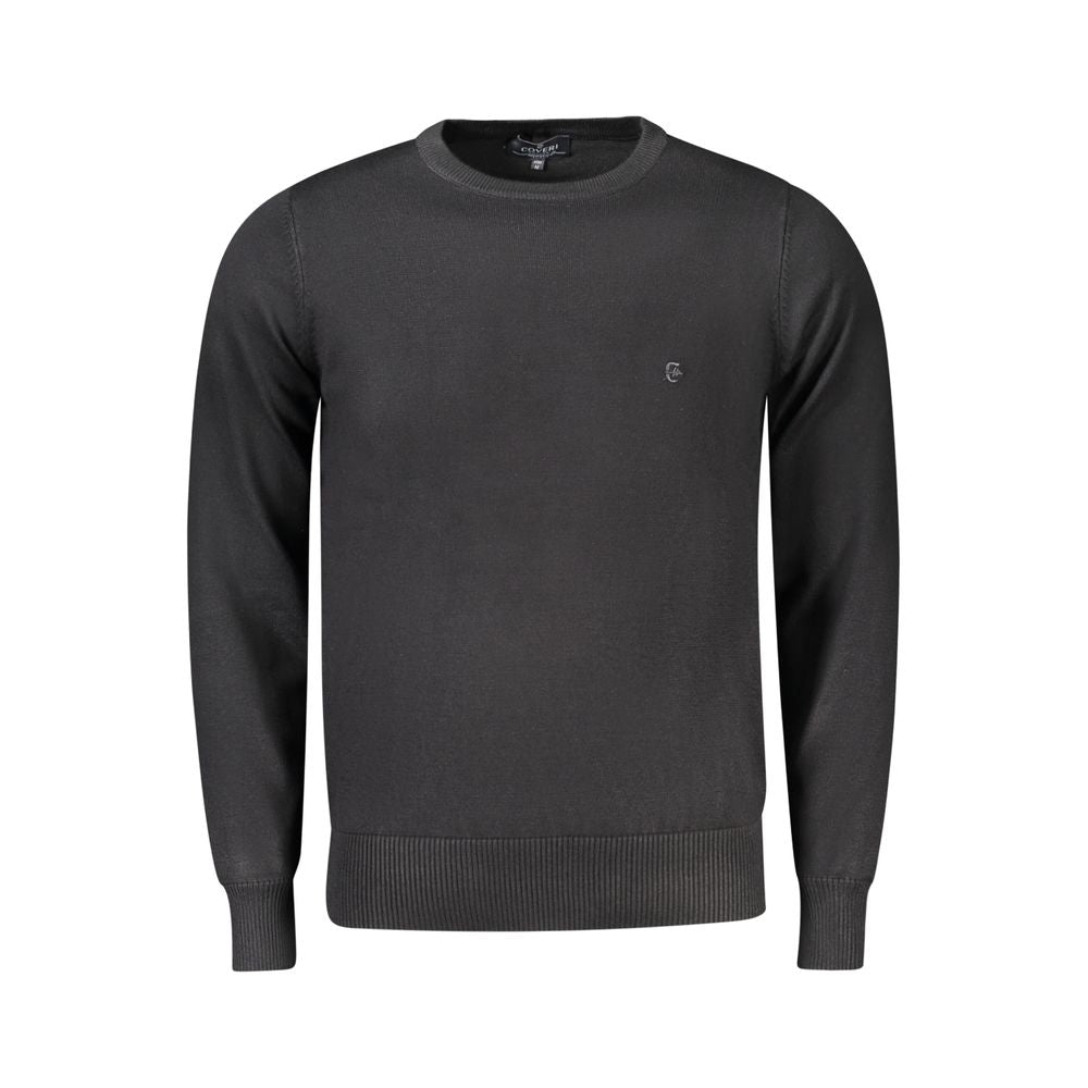 Activewear Sweatshirt by Coveri Moving for men in viscose polyester cotton black features an streamlined silhouette, showcasing the streamlined and with functional adjustable-waistband for a premium, athletic look.