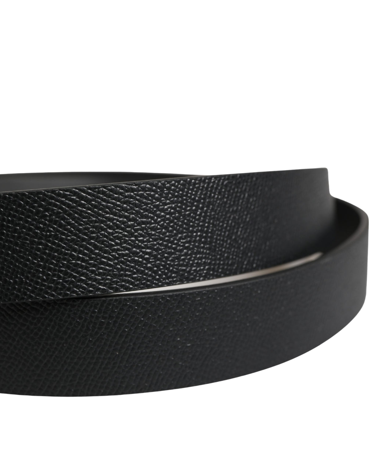 Dolce & Gabbana Calfskin Leather Belt - Black