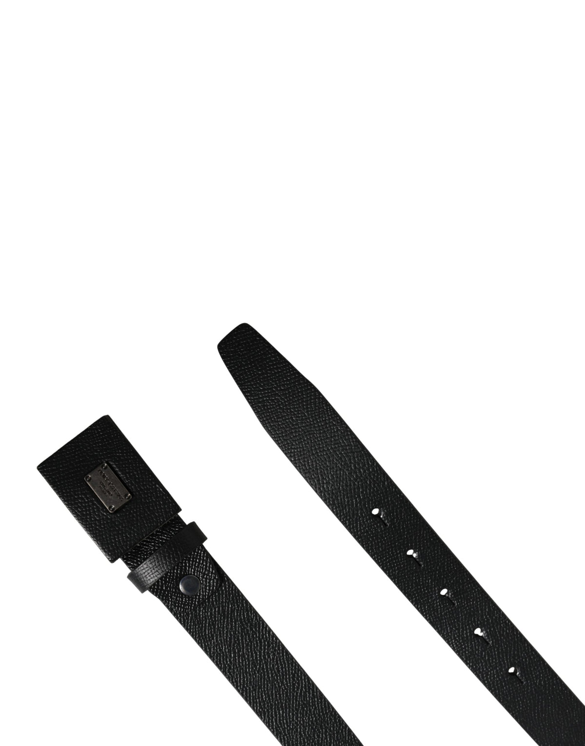 Dolce & Gabbana Calfskin Leather Belt - Black