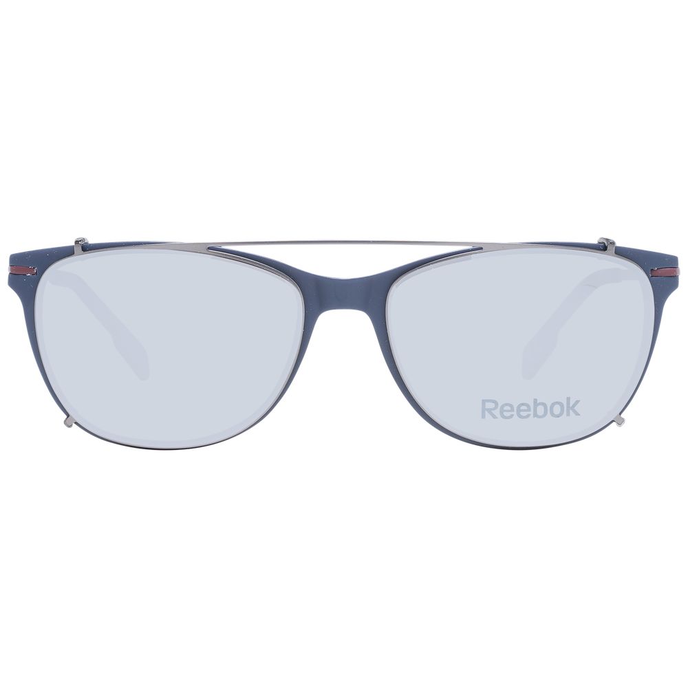 Eyeglasses Frames by Reebok for unisex in plastic and blue showcases an refined full-frame frame design featuring a sophisticated blue coloured frame for an refined and refined aesthetic.
