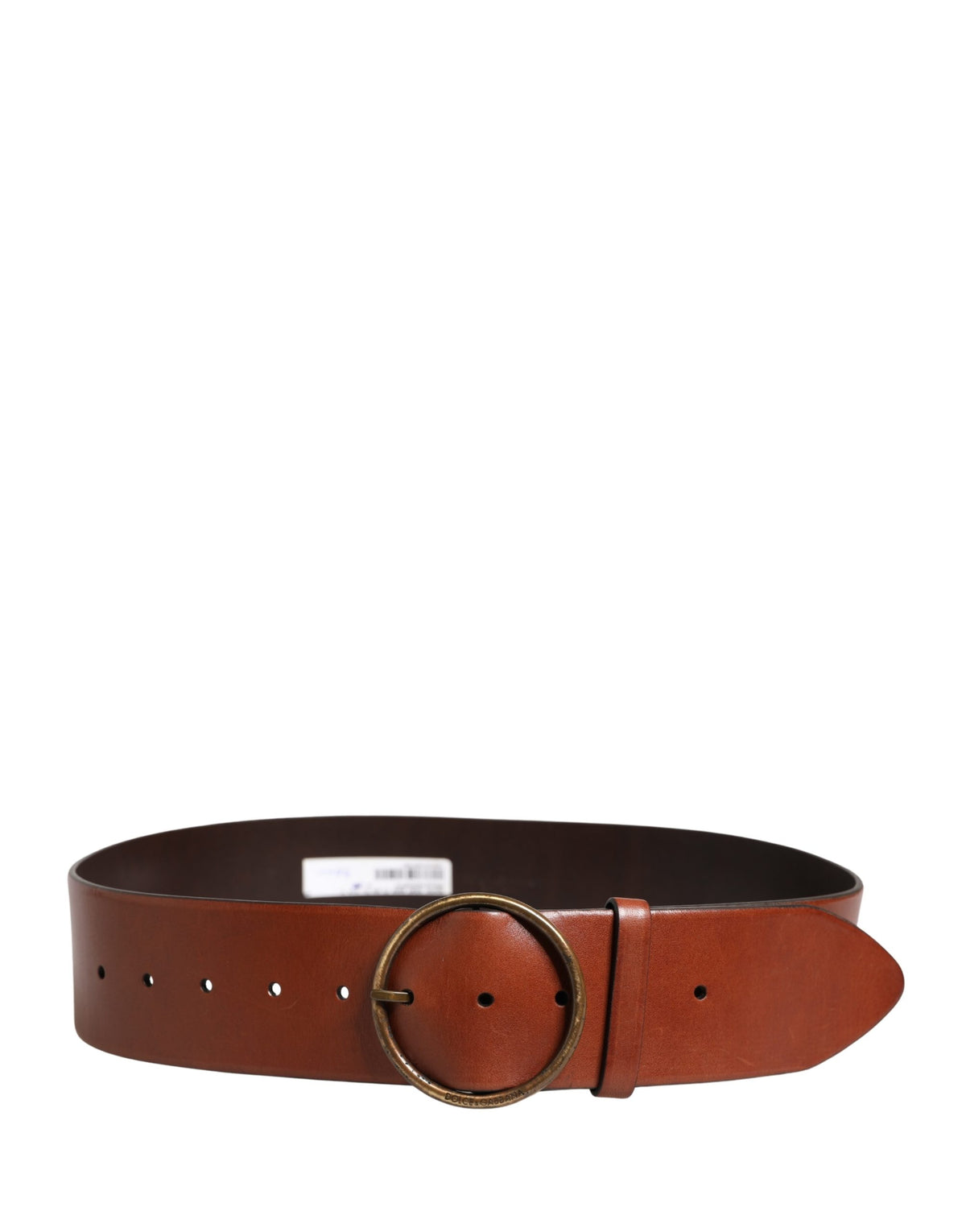 Dolce & Gabbana Leather & Metal Belt - Brown Gold