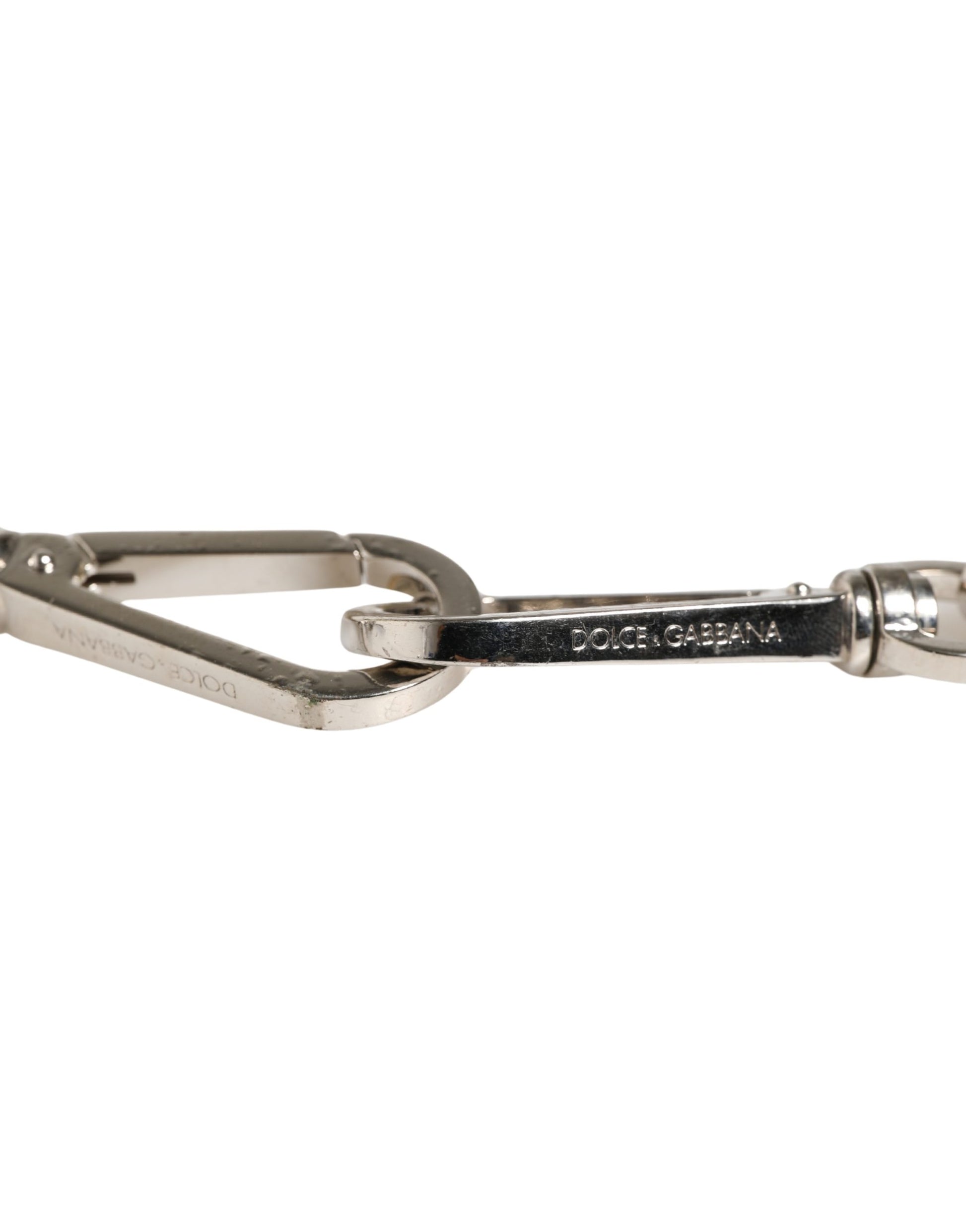 Shoulder Strap from Dolce & Gabbana for women in brass zamak & calf leather black & silver features an on trend design from the Brass Zamak Calf Leather Shoulder Strap collection, highlighting a premium look.