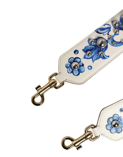 Shoulder Strap from Dolce & Gabbana for women in calf leather blue, gold, silver, white & floral features an on trend design from the Calf Leather Shoulder Strap collection, highlighting a premium look.