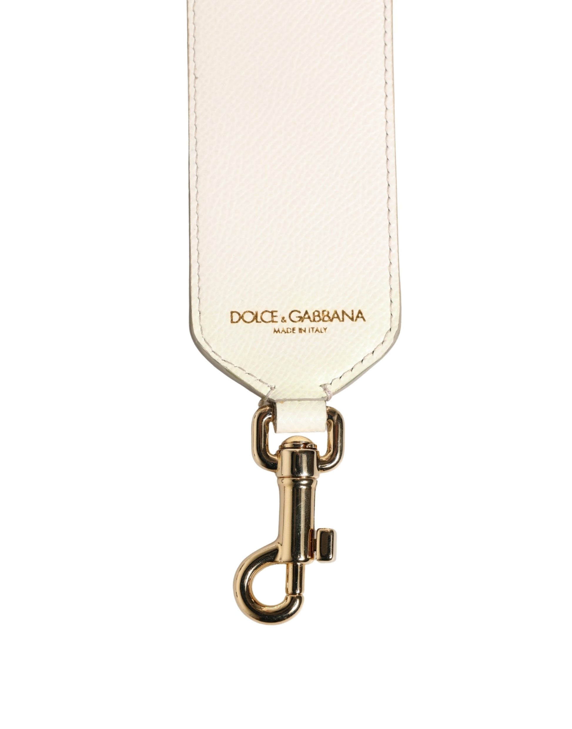 Shoulder Strap by Dolce & Gabbana for women in calf leather blue, gold, silver, white & floral features a contemporary design, highlighting the distinctive style of the Calf Leather Shoulder Strap with a contemporary finish.