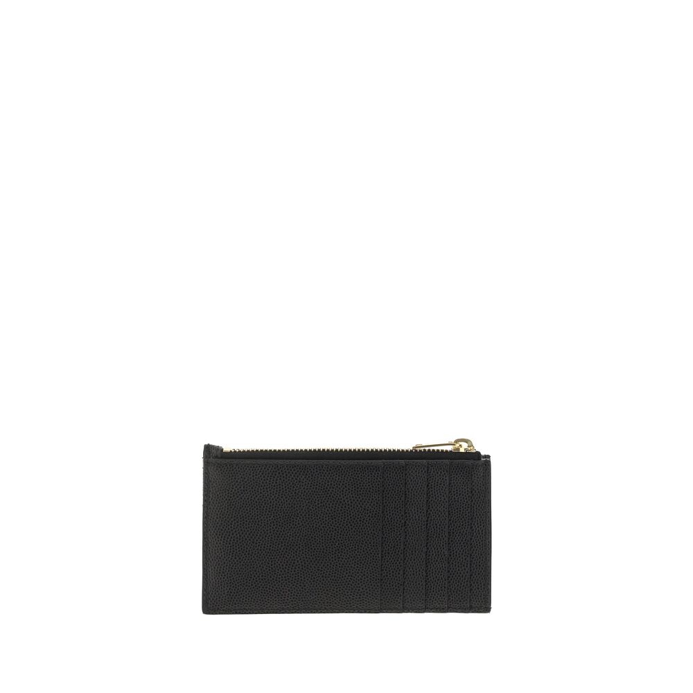 Cardholder Wallet by Saint Laurent for women in bos taurus calfskin leather black showcases a discerning silhouette, artfully capturing the essence of Bos Taurus Calfskin Leather Cardholder Wallet with its functional card-organization.