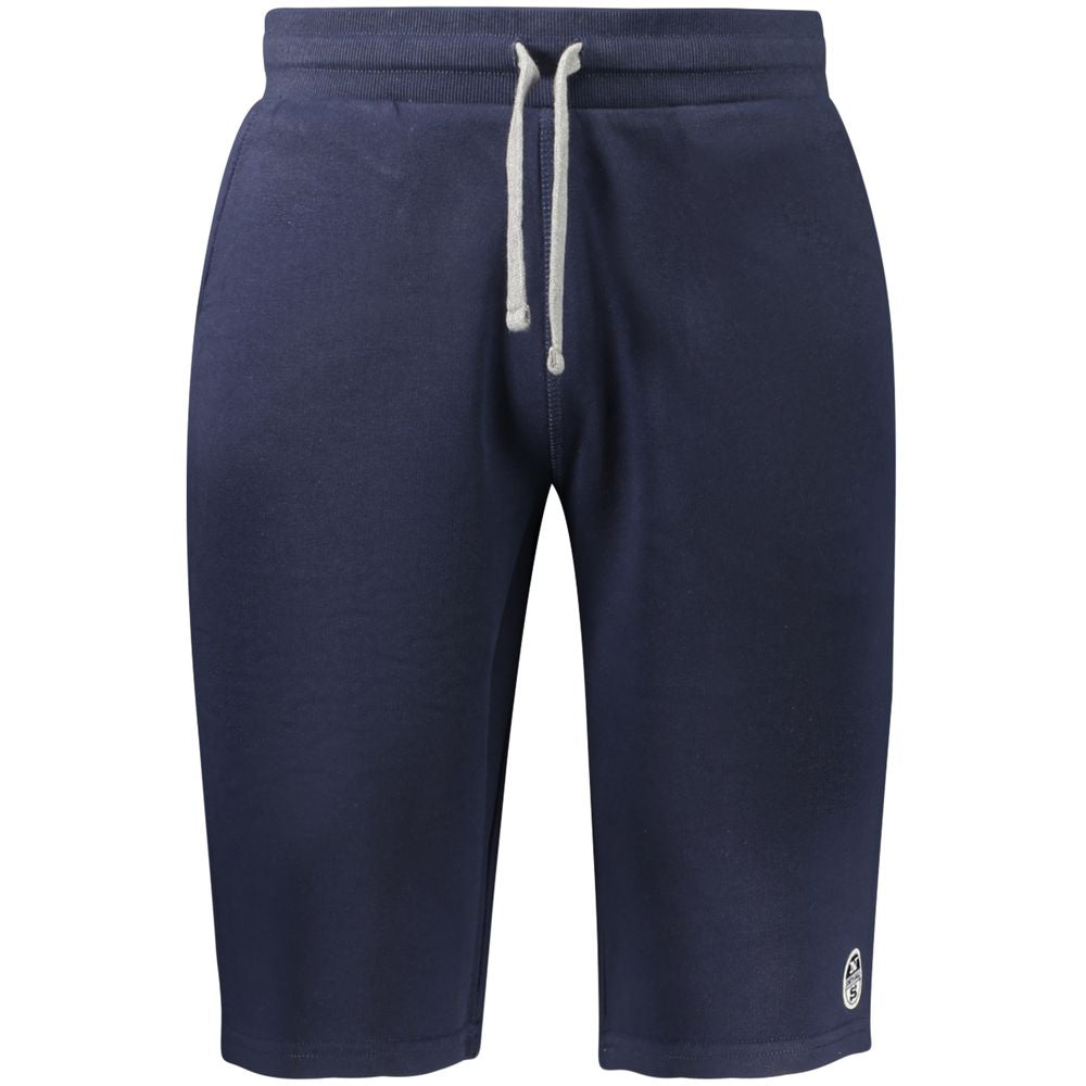 Activewear Shorts by North Sails for men in cotton blue features an versatile with adjustable-waistband, presenting a versatile short and designed for a versatile look.