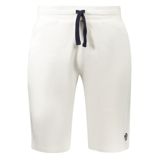 Activewear Shorts by North Sails for men in cotton white features a contemporary silhouette with adjustable-waistband, a contemporary , short, and for a contemporary finish.