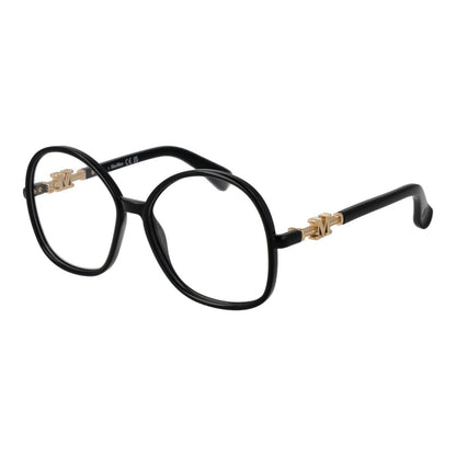 Eyeglasses Frames by Max Mara for women in polyamide & polyurethane black showcases a refined full-frame frame design with a refined black coloured frame finish for a refined and sophisticated look.