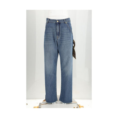 Jeans by Darkpark for women in denim cotton blue presents a refined pantology silhouette, artfully defined by a refined pantology relaxed-fit, regular-fit, wide & oversized, long, and a sophisticated .