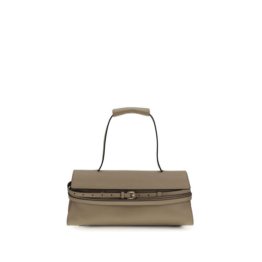Shoulder Flap Handbag by Moschino for women in bos taurus calf leather beige features a contemporary silhouette, showcasing a secure snap, flap & magnetic, ample , and contemporary shoulder-strap for a sophisticated look.