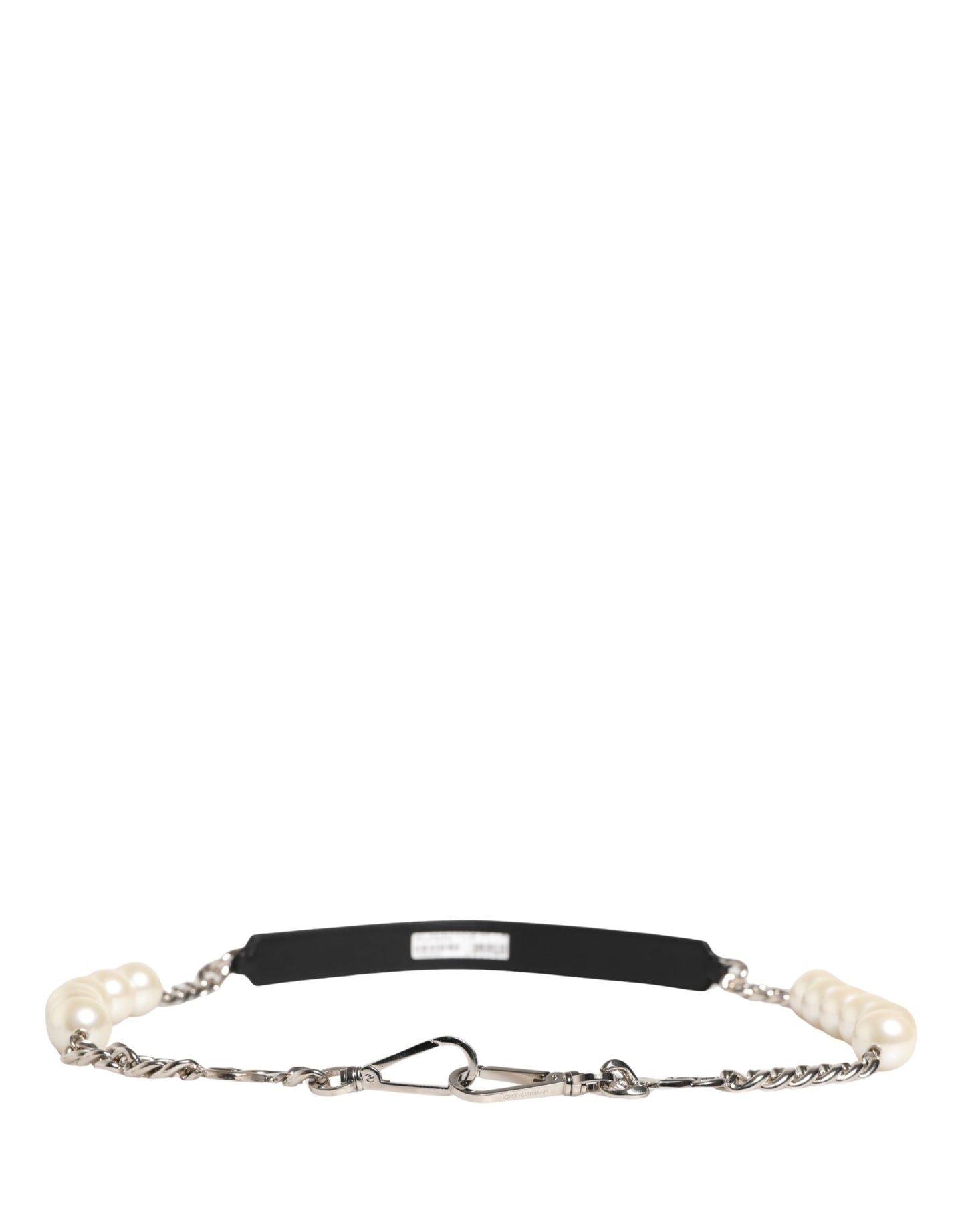 Shoulder Strap by Dolce & Gabbana for women in brass zamak & calf leather black, pearl, silver & white features an stylish design, beautifully completing the signature look of the Brass Zamak Calf Leather Shoulder Strap.