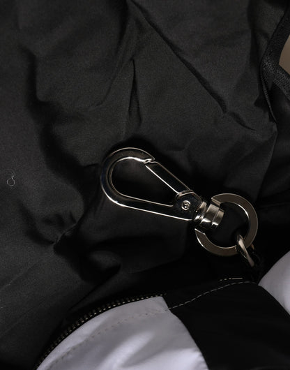 Tote Bag by Dolce & Gabbana for men in brass zamak & calf leather black features a jet-set sophisticated Brass Zamak Calf Leather Tote Bag design with a secure , ample , and versatile for a jet-set sophisticated finish.