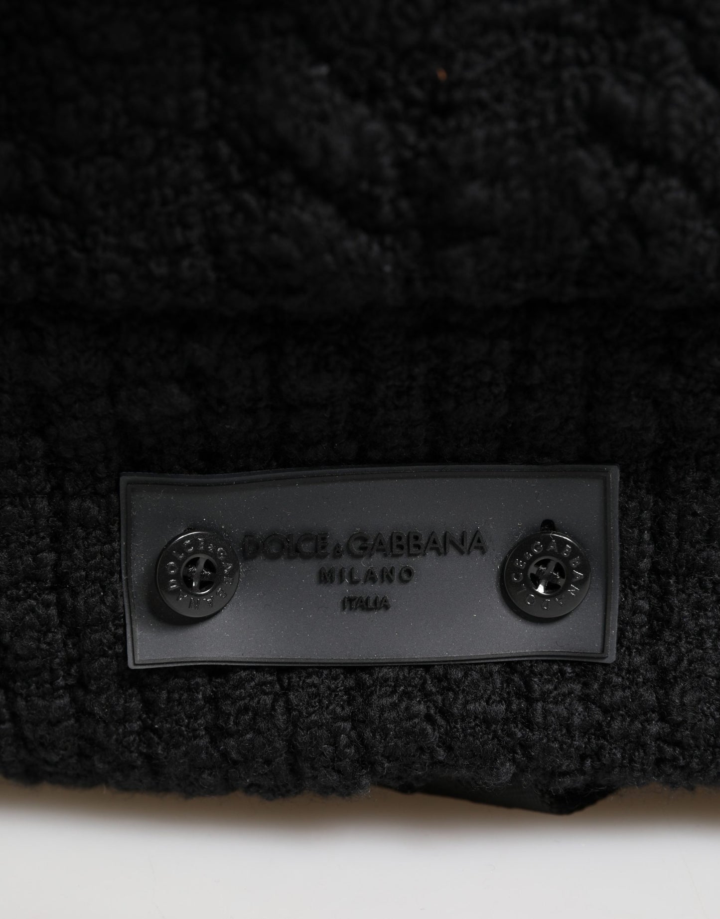 Backpack by Dolce & Gabbana for men in leather virgin wool & nylon black features a architectural Leather Virgin Wool Nylon Backpack design with a secure zipper, ample , and versatile backpack-strap for a architectural finish.