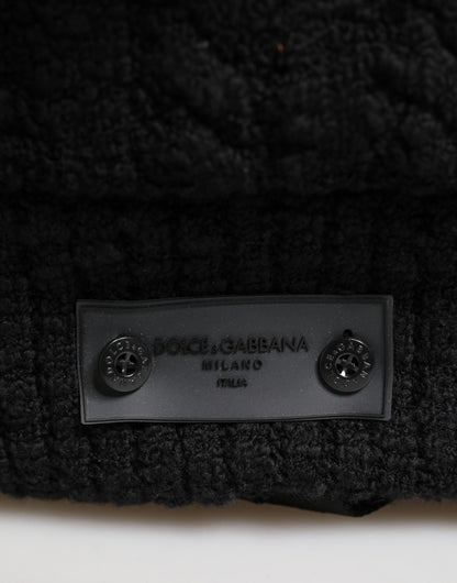 Backpack by Dolce & Gabbana for men in leather virgin wool & nylon black features a architectural Leather Virgin Wool Nylon Backpack design with a secure zipper, ample , and versatile backpack-strap for a architectural finish.