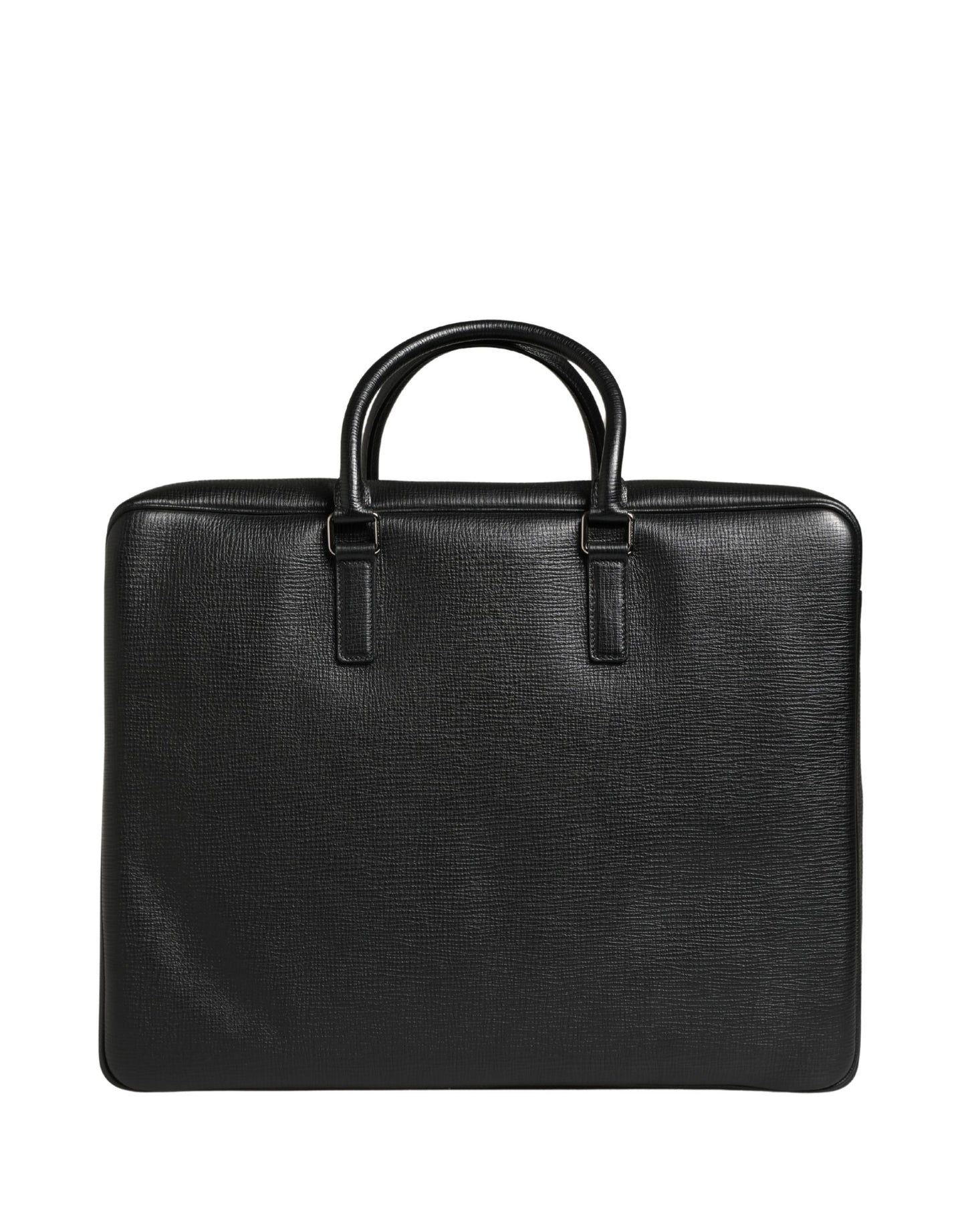 Weekender Convertible Handbag by Dolce & Gabbana for unisex in calf leather black features an exquisite silhouette, showcasing a secure zipper, ample laptop-compartment, and versatile for exquisite style.
