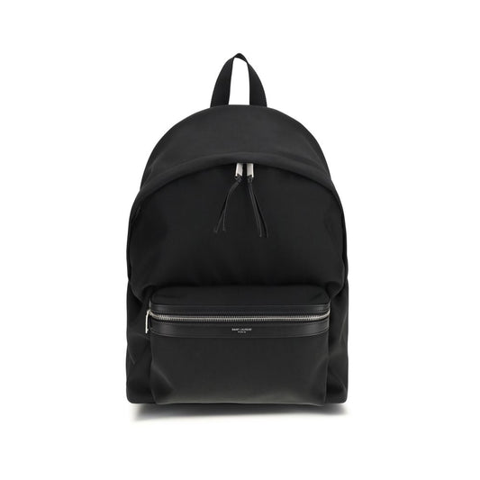 Backpack by Saint Laurent for men in polyamide leather black & signature features an ultra-portable silhouette from the City Polyamide Leather Backpack range, with a secure zipper, ample , and versatile handle, backpack-strap & adjustable-strap.